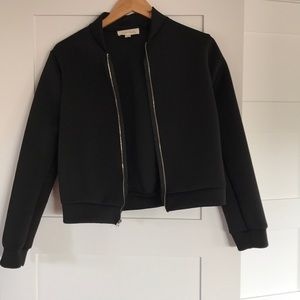Neoprene like bomber jacket